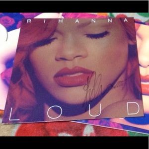Rihanna’s autograph (authentic) poster